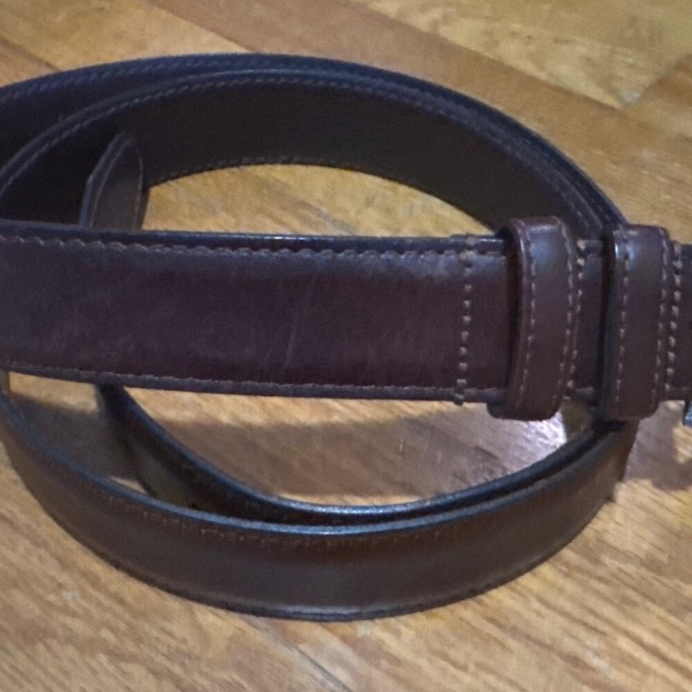 Allen Edmonds Brown Leather Men's Belt